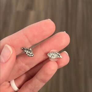 Elegant Silver Leaf Earrings